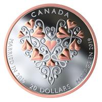 Kanada - 20 CAD Hochzeit 2019 - 1 Oz Silber