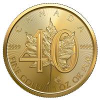 Kanada - 50 CAD Maple Leaf 40 Jahre 2019 - 1 Oz Gold