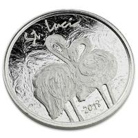 St. Lucia - 2 Dollar EC8 Flamingo - 1 Oz Silber