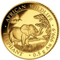 Somalia - 20 Shillings Elefant 2019 - 0,5g Gold