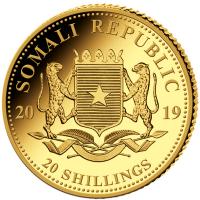 Somalia - 20 Shillings Elefant 2019 - 0,5g Gold