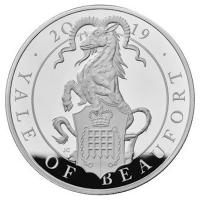 Grobritannien - 500 GBP Queens Beasts Yale of Beaufort 2019 - 1 KG Silber PP