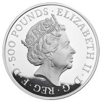 Grobritannien - 500 GBP Queens Beasts Yale of Beaufort 2019 - 1 KG Silber PP