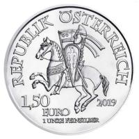 sterreich - 1,5 EUR 825 J. Wiener Neustadt 2019 - 1 Oz Silber Blister