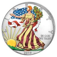 USA - 1 USD Silver Eagle 2019 - 1 Oz Silber Color