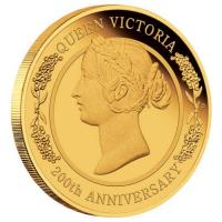Australien - 25 AUD 200. Geburtstag Queen Victoria 2019 - 1/4 Oz Gold