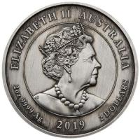 Australien - 2 AUD 200. Geburtstag Queen Victoria 2019 - 2 Oz Silber AntikFinish