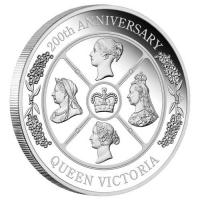 Australien - 1 AUD 200. Geburtstag Queen Victoria 2019 - 1 Oz Silber Proof