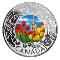 Kanada - 3 CAD Kanadaserie: Tulpen - Silber Proof