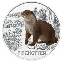 sterreich - 3 Euro Tier Taler Fischotter 2019 - Mnze