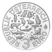 sterreich - 3 Euro Tier Taler Fischotter 2019 - Mnze