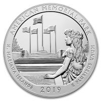 USA - 0,25 USD Mariana Islands Memorial Park 2019 - 5 Oz Silber