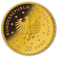 Deutschland - 20 EURO Heimische Vgel Wanderfalke 2019 - 1/8 Oz Gold