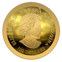 Kanada - 100 CAD 50 Jahre Mondlandung 2019 - 1/2 Oz Gold