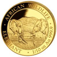 Somalia - 100 Shillings Elefant 2020 - 1/10 Oz Gold