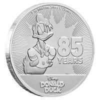Niue - 2 NZD Disney Donald Duck 85 Jahre 2019 - 1 Oz Silber