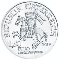 sterreich - 1,5 EUR 825 J. Robin Hood 2019 - 1 Oz Silber Blister