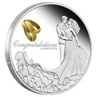 Australien - 1 AUD Hochzeit 2020 - 1 Oz Silber