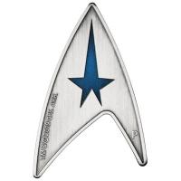 Tuvalu - 3 TVD Star Trek Starfleet Command Emblem 2020 - 3 Oz Silber