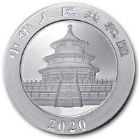 China - 10 Yuan Panda Tagdesign 2020 - 30g Silber Color