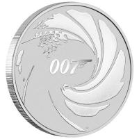 Tuvalu 1 TVD James Bond Gun Logo 2020 1 Oz Silber