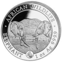 Somalia - African Wildlife Elefant 2020 - 1 Oz Silber Privy Maus