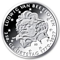 Deutschland - 20 EURO 250 Geb. Beethoven 2020 - Silber Spiegelglanz