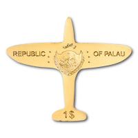 Palau - 1 USD Golden Airplane 2020 - Goldmnze
