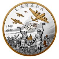 Kanada - 100 CAD WW2: Befreiung der Niedlerande 2020 - 10 Oz Silber