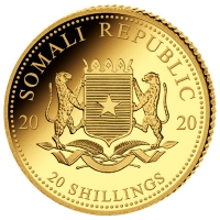 Somalia - 20 Shillings Leopard 2020 - 0,5g Gold