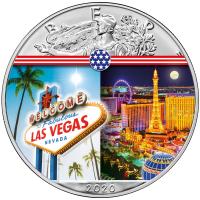 USA - 1 USD Silver Eagle Landmarks: Las Vegas - 1 Oz Silber Color