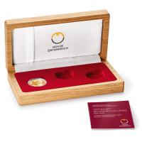 sterreich - Sammlerbox fr Serie Naturschatz Alpen - 50 Euro Gold