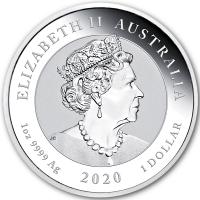 Australien - 1 AUD Double Pixiu 2020 - 1 Oz Silber