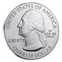USA - 0,25 USD Vermont Marsh Billings Rockefeller 2020 - 5 Oz Silber