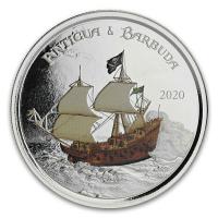 Antigua und Barbuda - 2 Dollar EC8_3 Rum Runner PP 2020 - 1 Oz Silber Color