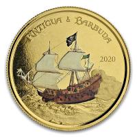 Antigua und Barbuda - 10 Dollar EC8_3 Rum Runner Color 2020 - 1 Oz Gold Color nur 100 Stck!!!