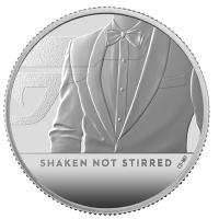 Grobritannien - 5 GBP James Bond 007: Shaken Not Stirred - 2 Oz Silber PP