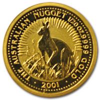 Australien - 5 AUD Knguru 2001 - 1/20 Oz Gold