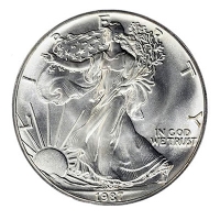 USA 1 USD Silver Eagle 1987 1 Oz Silber