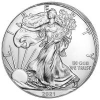 USA 1 USD Silver Eagle 2021 1 Oz Silber