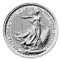 Grobritannien - 0,5 GBP Britannia 2021 - 1/4 Oz Silber