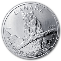 Kanada 5 CAD Wildlife Serie Puma 2012 1 Oz Silber