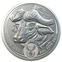 Sdafrika - 5 Rand Big Five Buffalo/Bffel 2021 - 1 Oz Silber
