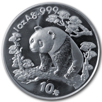 China 10 Yuan Panda 1997 1 Oz Silber