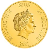Niue - 25 NZD Harry Potter Classic: Lord Voldemort(TM) - 1/4 Oz Gold