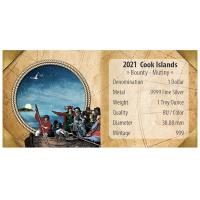 Cook Island - 1 CID Bounty Mutiny 2021 - 1 Oz Silber Color