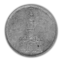 Deutsches Reich 5 RM Hindenburg od. Garnisonskirche 12,5g Silber Rckseite