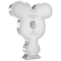 Niue - 2 NZD Chibi Disney (2.) Minnie Mouse(TM) 2021 - 1 Oz Silber