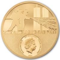 Cook Island - 250 CID Firefighter - Real Heroes 2021 - 1 Oz Gold PP