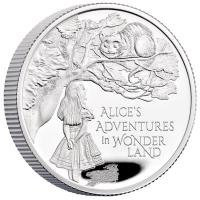 Grobritannien - 1 GBP Alice im Wunderland 2021 - 1/2 Oz Silber PP